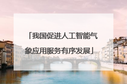 我国促进人工智能气象应用服务有序发展
