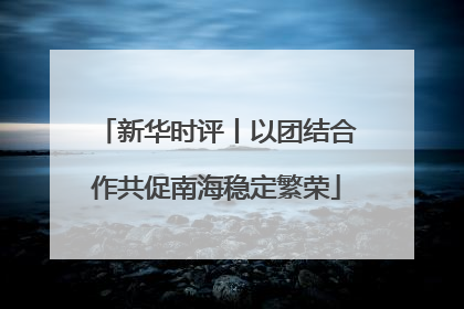 新华时评丨以团结合作共促南海稳定繁荣