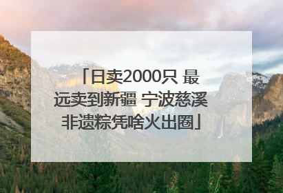 日卖2000只 最远卖到新疆 宁波慈溪非遗粽凭啥火出圈