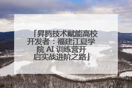 昇腾技术赋能高校开发者：福建江夏学院 AI 训练营开启实战进阶之路