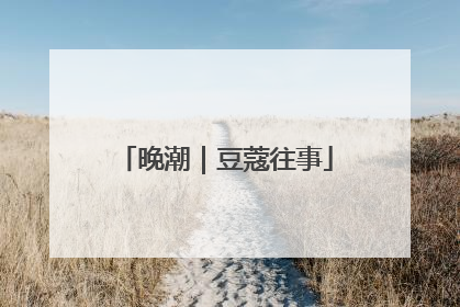 晚潮｜豆蔻往事