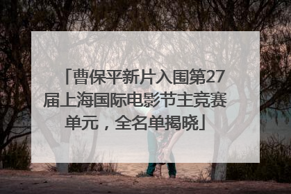 曹保平新片入围第27届上海国际电影节主竞赛单元，全名单揭晓
