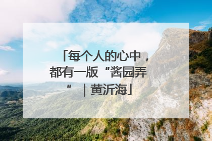 每个人的心中，都有一版“酱园弄”｜黄沂海
