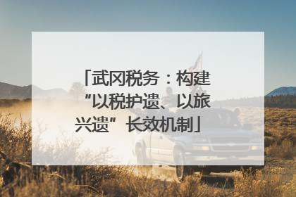 武冈税务：构建“以税护遗、以旅兴遗”长效机制