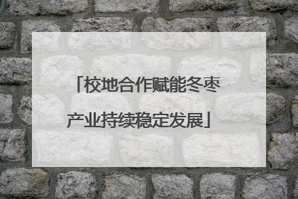 校地合作赋能冬枣产业持续稳定发展