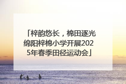 梓韵悠长，棉田逐光 绵阳梓棉小学开展2025年春季田径运动会