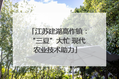 江苏建湖高作镇：“三夏”大忙 现代农业技术助力