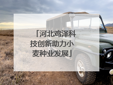 河北鸡泽科技创新助力小麦种业发展