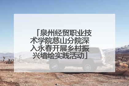 泉州经贸职业技术学院慈山分院深入永春开展乡村振兴墙绘实践活动
