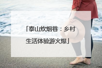 泰山炊烟巷：乡村生活体验游火爆