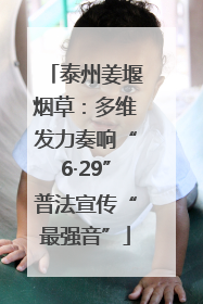 泰州姜堰烟草：多维发力奏响“6·29”普法宣传“最强音”