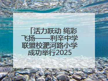 活力跃动 绳彩飞扬——利辛中学联盟校淝河路小学成功举行2025年春季跳绳比赛