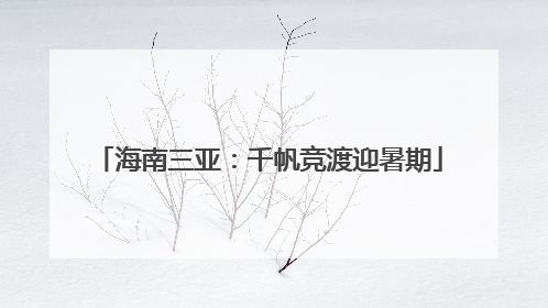 海南三亚：千帆竞渡迎暑期