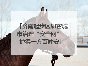 济南起步区织密城市治理“安全网” 护得一方百姓安