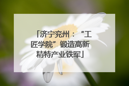 济宁兖州：“工匠学院”锻造高新精特产业铁军