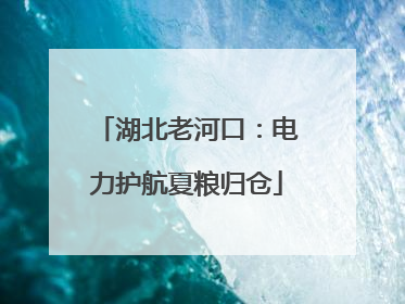 湖北老河口：电力护航夏粮归仓