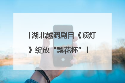 湖北越调剧目《顶灯》绽放“梨花杯”