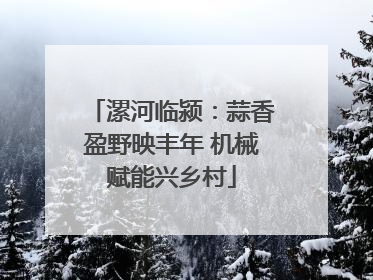 漯河临颍：蒜香盈野映丰年 机械赋能兴乡村