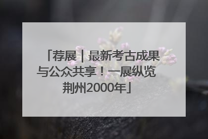 荐展｜最新考古成果与公众共享！一展纵览荆州2000年