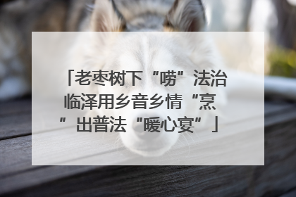 老枣树下“唠”法治 临泽用乡音乡情“烹”出普法“暖心宴”