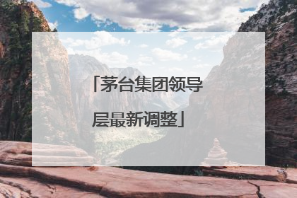 茅台集团领导层最新调整