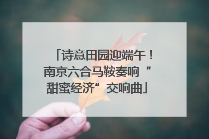 诗意田园迎端午！南京六合马鞍奏响“甜蜜经济”交响曲
