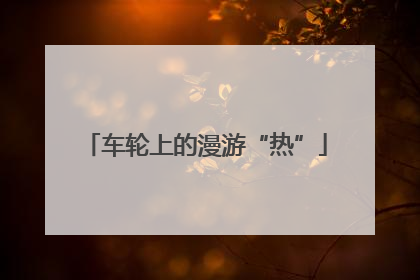 车轮上的漫游“热”