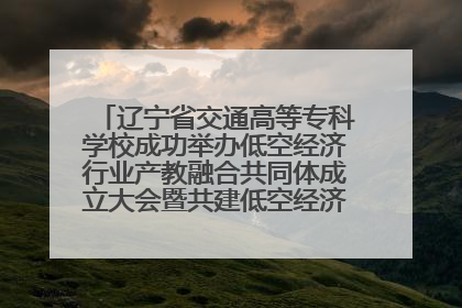 辽宁省交通高等专科学校成功举办低空经济行业产教融合共同体成立大会暨共建低空经济产教融合新生态论坛