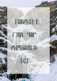郧西县土门镇“椒”香四溢富乡民