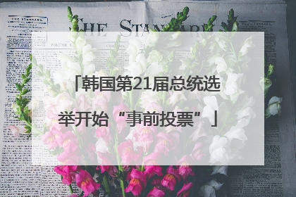 韩国第21届总统选举开始“事前投票”