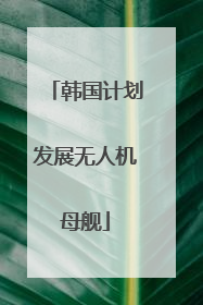 韩国计划发展无人机母舰