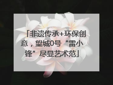 非遗传承+环保创意，望城0号“雷小锋”尽显艺术范