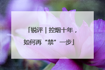 锐评｜控烟十年，如何再“禁”一步