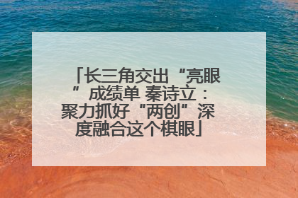 长三角交出“亮眼”成绩单 秦诗立：聚力抓好“两创”深度融合这个棋眼