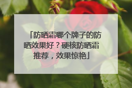 防晒霜哪个牌子的防晒效果好？硬核防晒霜推荐，效果惊艳
