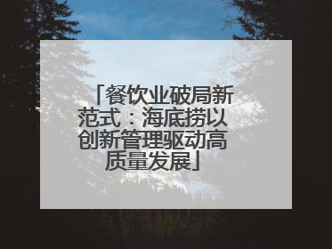 餐饮业破局新范式：海底捞以创新管理驱动高质量发展