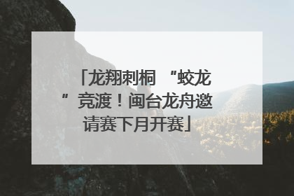 龙翔刺桐 “蛟龙”竞渡！闽台龙舟邀请赛下月开赛