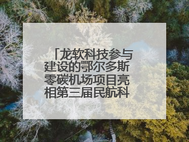 龙软科技参与建设的鄂尔多斯零碳机场项目亮相第三届民航科教创新成果展