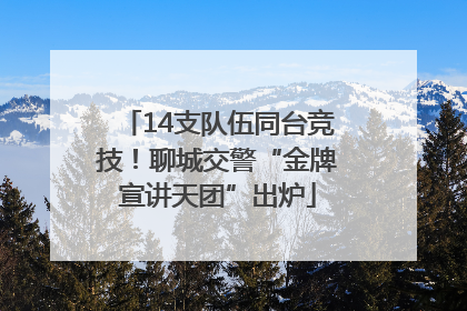 14支队伍同台竞技！聊城交警“金牌宣讲天团”出炉