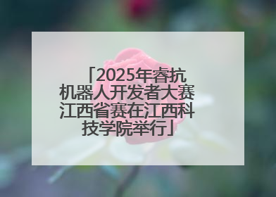 2025年睿抗机器人开发者大赛江西省赛在江西科技学院举行