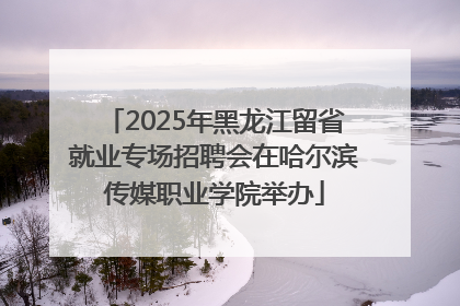 2025年黑龙江留省就业专场招聘会在哈尔滨传媒职业学院举办