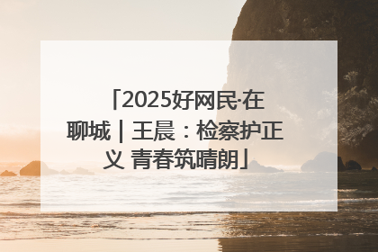 2025好网民·在聊城｜王晨：检察护正义 青春筑晴朗