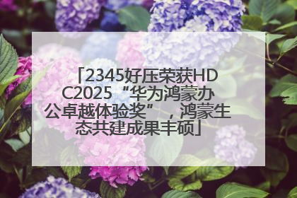 2345好压荣获HDC2025“华为鸿蒙办公卓越体验奖”，鸿蒙生态共建成果丰硕