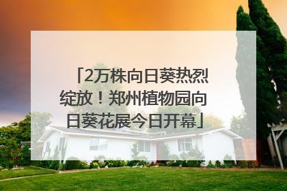 2万株向日葵热烈绽放！郑州植物园向日葵花展今日开幕
