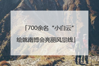 700余名“小白云”绘就南博会亮丽风景线