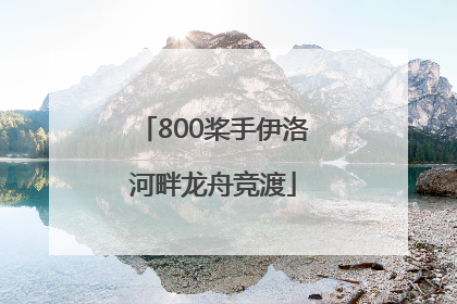 800桨手伊洛河畔龙舟竞渡